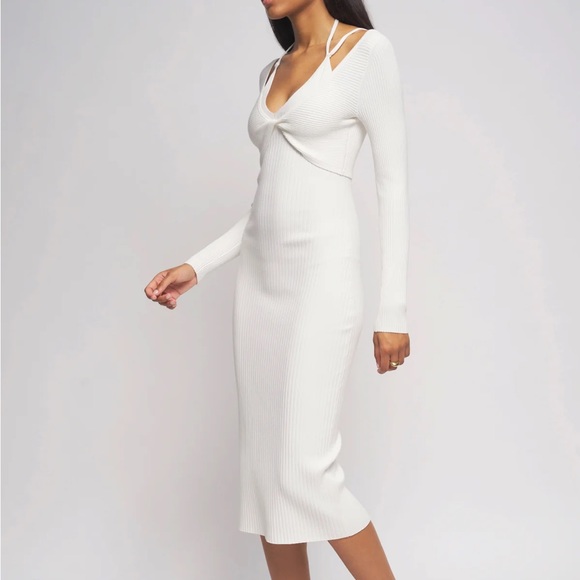 REVOLVE - Bailey 44 Connie Sweater Dress in Oatmilk - Picture 3 of 6